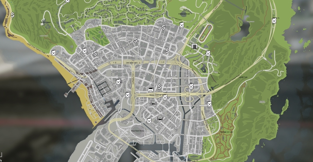 GTA 5 Map With Names